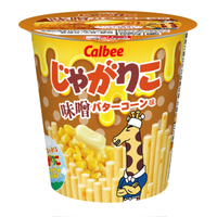Calbee Jagariko Potato Stick Snacks - Miso Butter & Corn