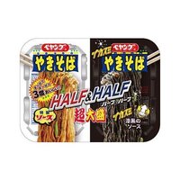 Maruka Foods Peyoung Yakisoba Noodles Half & Half - Squid Ink