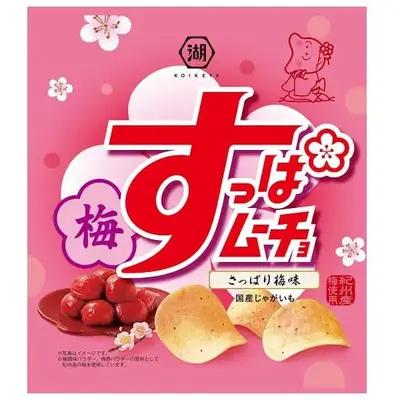 Koikeya Suppa Mucho Potato Chips - Japanese Apricot