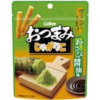 Calbee Jagariko Potato Stick Snacks - Otsumami Wasabi Soy Sauce