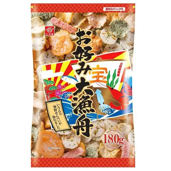 Mikawaya Seika Okonomi Tairyousen - Seafood Crackers Assortment