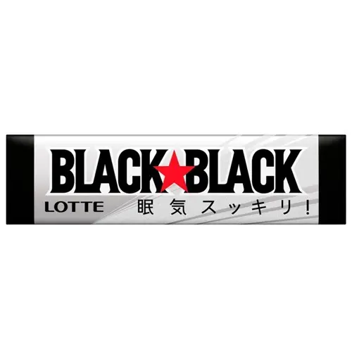 LOTTE BLACK BLACK Super Potent Mint Gum 9pcs