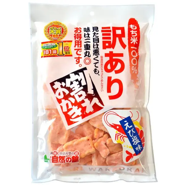 Ajigen Wakeari Ware Okaki Rice Crackers - Shrimp 210g