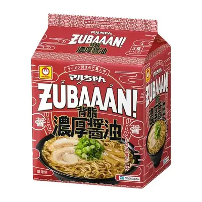 Touyou Suisan ZUBAAAN! Instant Ramen - Soy Sauce & Pork Back Fat