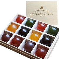 YUSHINDO Jewelry Yokan Ball 12 pcs 6 Different Flavors