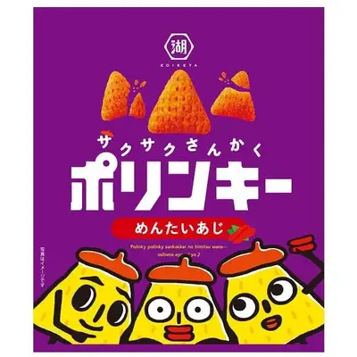 Koikeya Porinky Corn Snack  - Mentaiko (Spicy Fish Eggs)