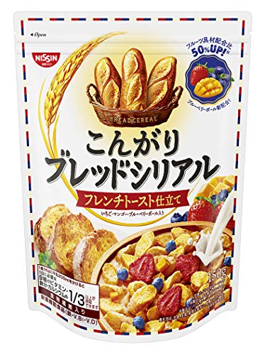 Nissin kongari bread French toast cereal (A set of 6 packs)