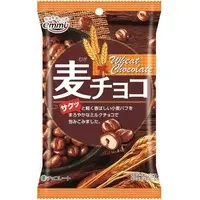 Shoei Delicy Mugi Choco (Chocolate Coated Wheat Puffs) 63g