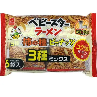 Oyatsu Company Baby Star Ramen Snack - Kaki no Tane & Peanut