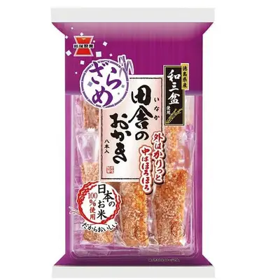 Iwatsuka Seika Inaka no Okaki - Soy Sauce & Crystal Sugar 8pcs