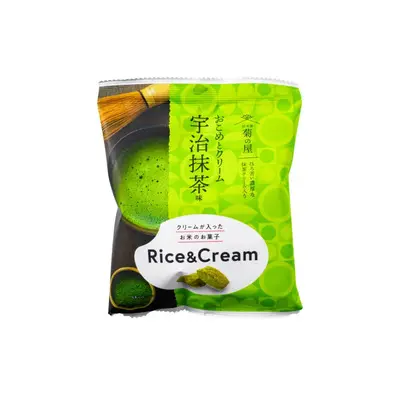 Sou Beika Kikuya Okome to Cream Rice Crackers - Uji Matcha