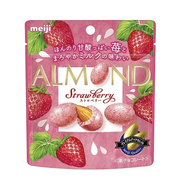 Meiji Almond Chocolate - Rich Strawberry