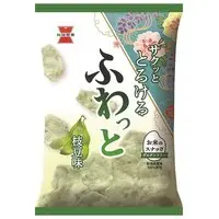 Iwatsuka Seika Fuwatto Fluffy Rice Flour Snack - Salty Edamame