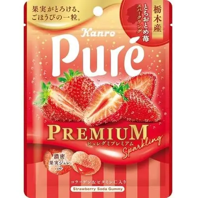 Kanro Pure Gummy Premium - Tochigi Tochiotome Strawberry