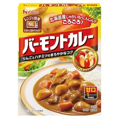Ready-made Curry - Vegetable - Apple - House Foods [200g]