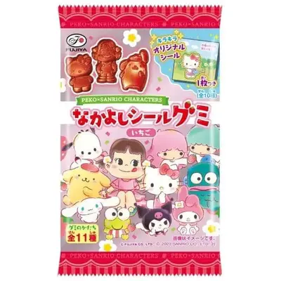 FUJIYA × Sanrio Characters Strawberry Gummy Candy