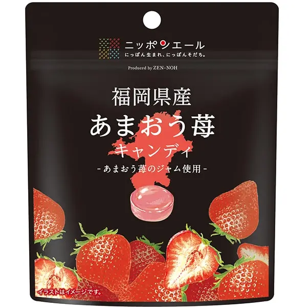 JA Zennoh Nippon-yell Fukuoka Amaou Strawberry Candy 30g