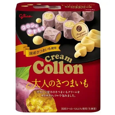 Glico Cream Collon Biscuit Roll - Otona no Sweet Potato