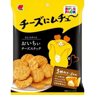 Sanko Seika Cheese Rice Crackers - Cheddar & Camembert & Gouda