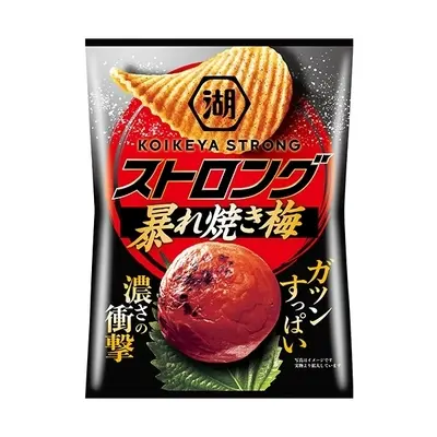 Koikeya Strong Potato Chips - Strong Rich Ume Flavor