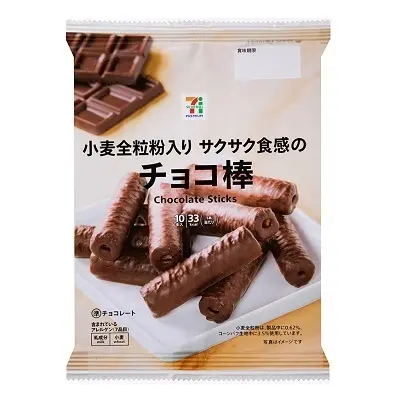 Seven Premium Milk Chocolate Sticks Corn Snacks 10 sticks